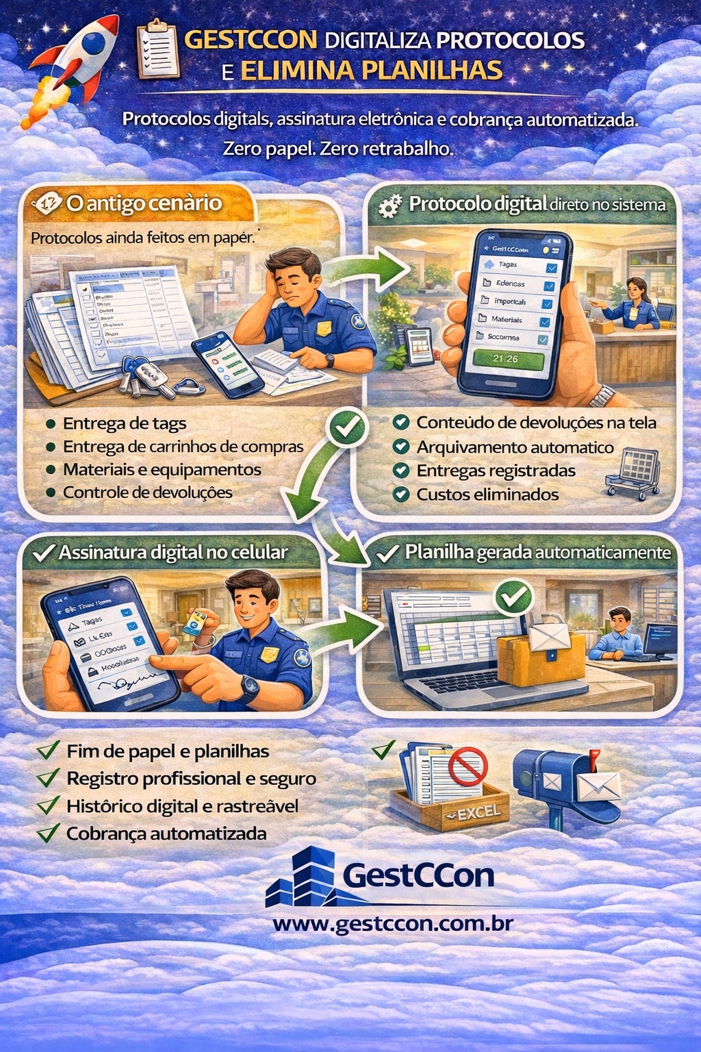 Protocolos Digitais + Cobrança